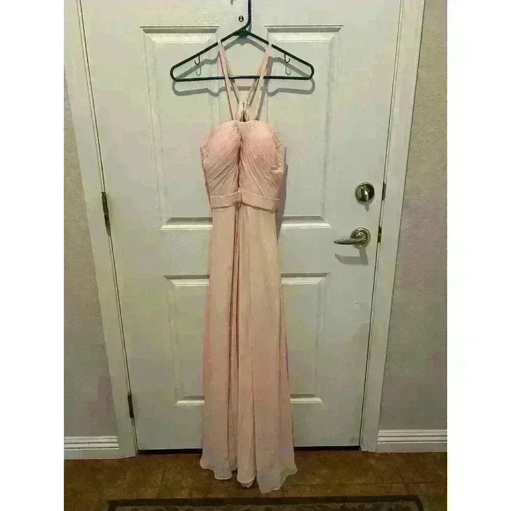 Azazie Dusty Rose Pink Bridesmaid/Prom/Formal Party Chiffon Dress